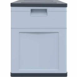 vidaXL Opbergkist 320 L grijs zwart