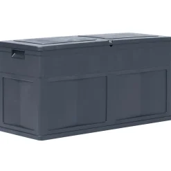 vidaXL Opbergkist 320 L zwart