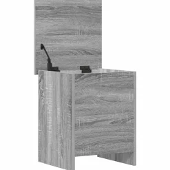 vidaXL Opbergkist met opslag Grijs Sonoma 40 x 40 x 50 cm Bewerkt hout