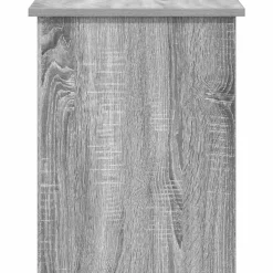 vidaXL Opbergkist met opslag Grijs Sonoma 40 x 40 x 50 cm Bewerkt hout