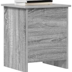 vidaXL Opbergkist met opslag Grijs Sonoma 40 x 40 x 50 cm Bewerkt hout