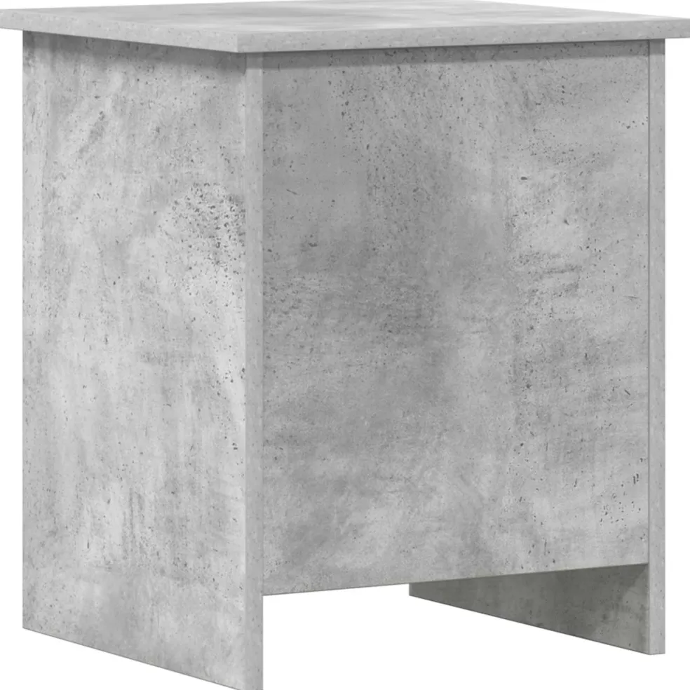 vidaXL Opbergkist met opslag Betongrijs 40 x 40 x 50 cm Bewerkt hout