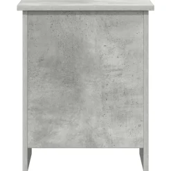 vidaXL Opbergkist met opslag Betongrijs 40 x 40 x 50 cm Bewerkt hout