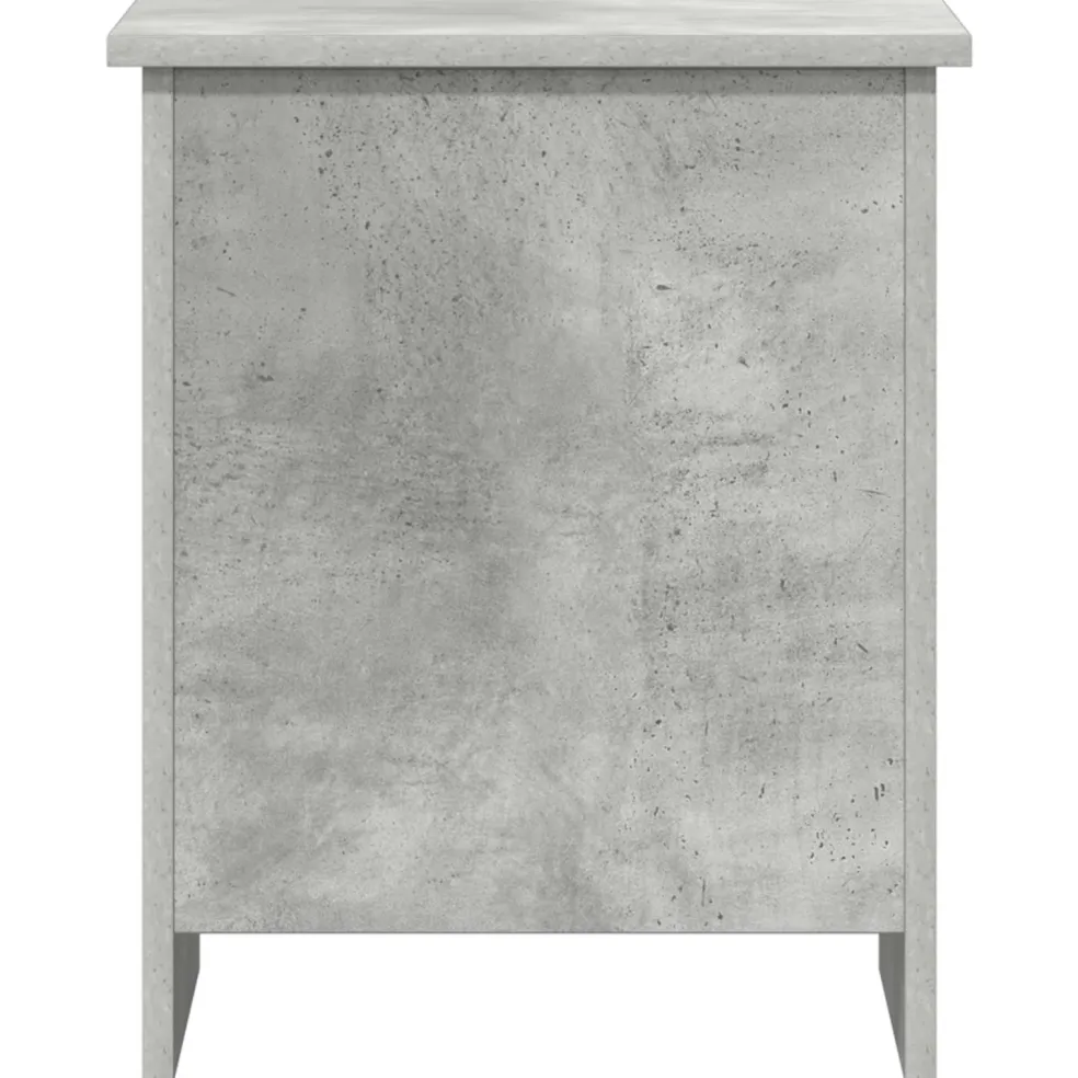 vidaXL Opbergkist met opslag Betongrijs 40 x 40 x 50 cm Bewerkt hout