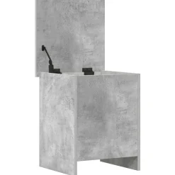vidaXL Opbergkist met opslag Betongrijs 40 x 40 x 50 cm Bewerkt hout