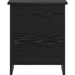 vidaXL Opbergkist met opslag Zwart eiken 40 x 40 x 50 cm Bewerkt hout