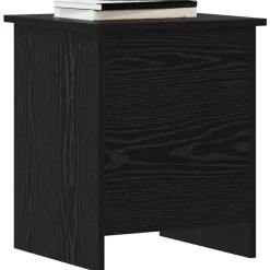 vidaXL Opbergkist met opslag Zwart eiken 40 x 40 x 50 cm Bewerkt hout