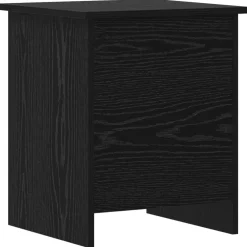 vidaXL Opbergkist met opslag Zwart eiken 40 x 40 x 50 cm Bewerkt hout