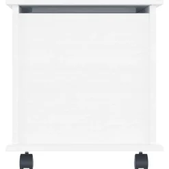 vidaXL Opbergkist met wielen ALTA 73x39,5x43 cm massief grenenhout wit