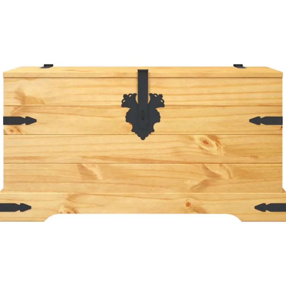 vidaXL Opbergkist Mexicaans grenenhout Corona-stijl 91x49,5x47 cm