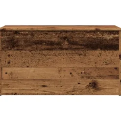 vidaXL Opbergkist 84x42x46 cm bewerkt hout oud houtkleurig