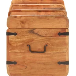 vidaXL Opbergkist 90x40x40 cm massief acaciahout