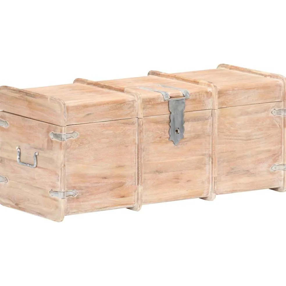 vidaXL Opbergkist 90x40x40 cm massief acaciahout