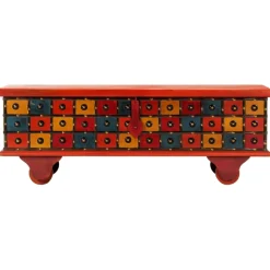 vidaXL Opbergkist 110x40x40 cm massief acaciahout rood