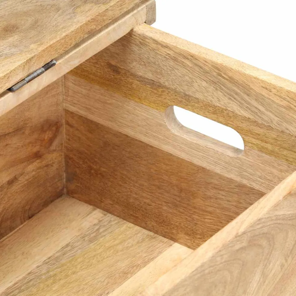 vidaXL Opbergkist 90x40x45 cm massief mangohout