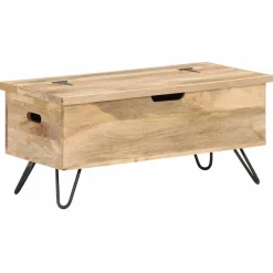 vidaXL Opbergkist 90x40x45 cm massief mangohout
