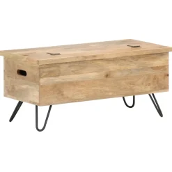 vidaXL Opbergkist 90x40x45 cm massief mangohout
