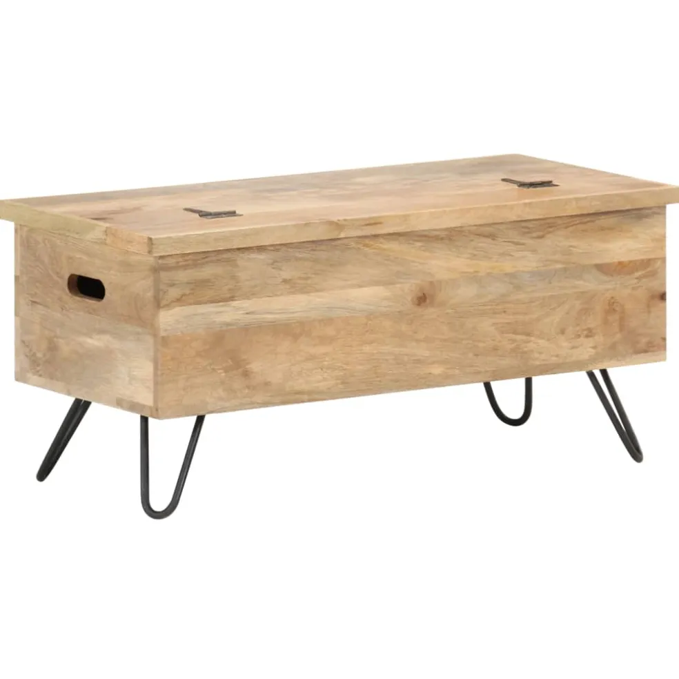 vidaXL Opbergkist 90x40x45 cm massief mangohout