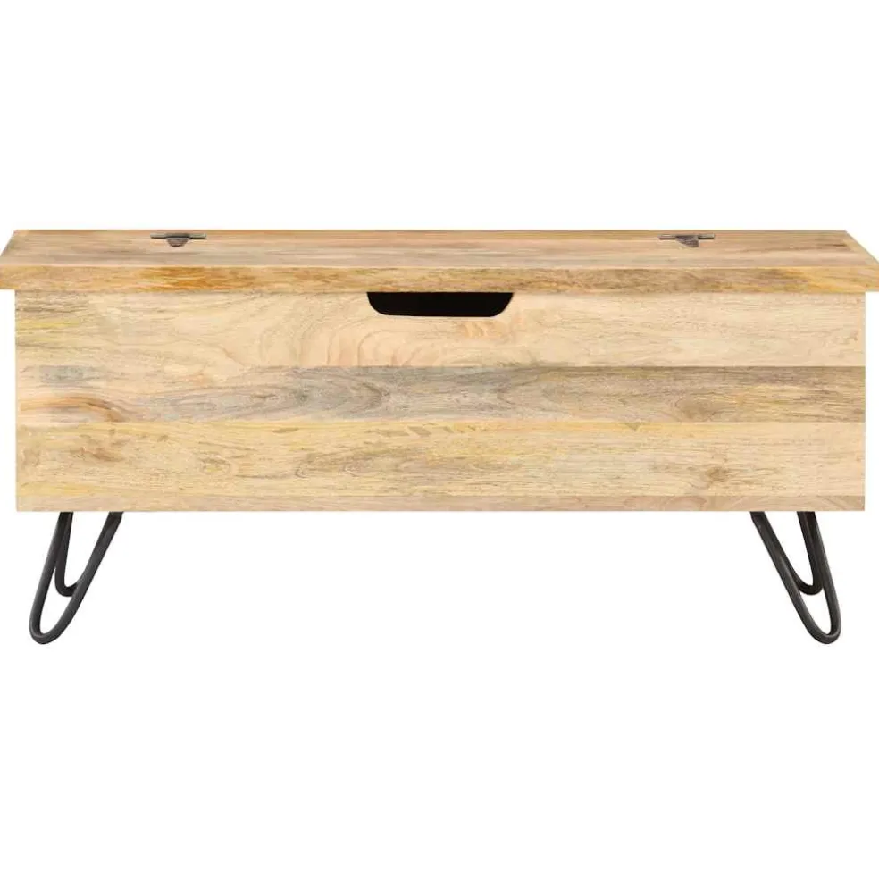 vidaXL Opbergkist 90x40x45 cm massief mangohout