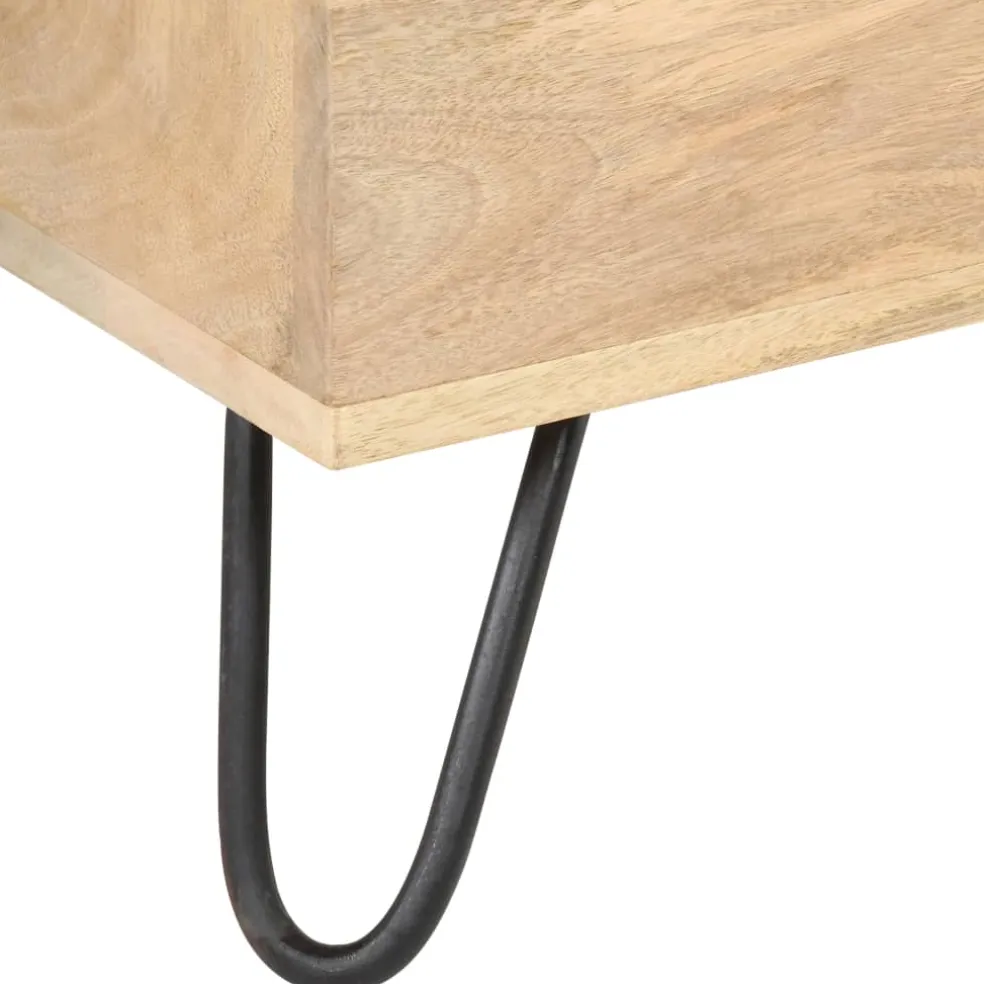 vidaXL Opbergkist 90x40x45 cm massief mangohout