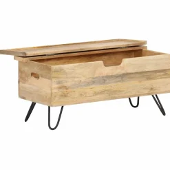 vidaXL Opbergkist 90x40x45 cm massief mangohout