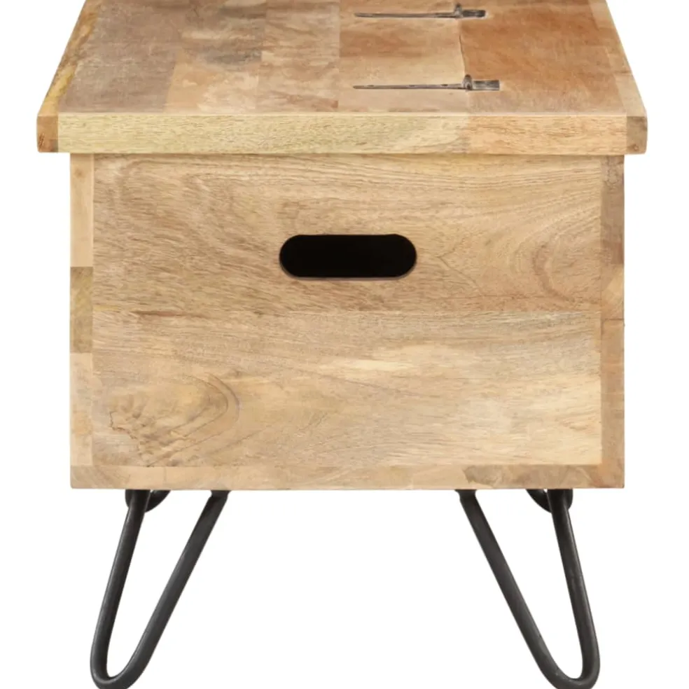 vidaXL Opbergkist 90x40x45 cm massief mangohout