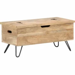 vidaXL Opbergkist 90x40x45 cm massief mangohout