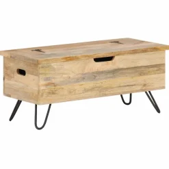 vidaXL Opbergkist 90x40x45 cm massief mangohout