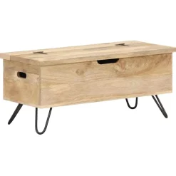 vidaXL Opbergkist 90x40x45 cm massief mangohout