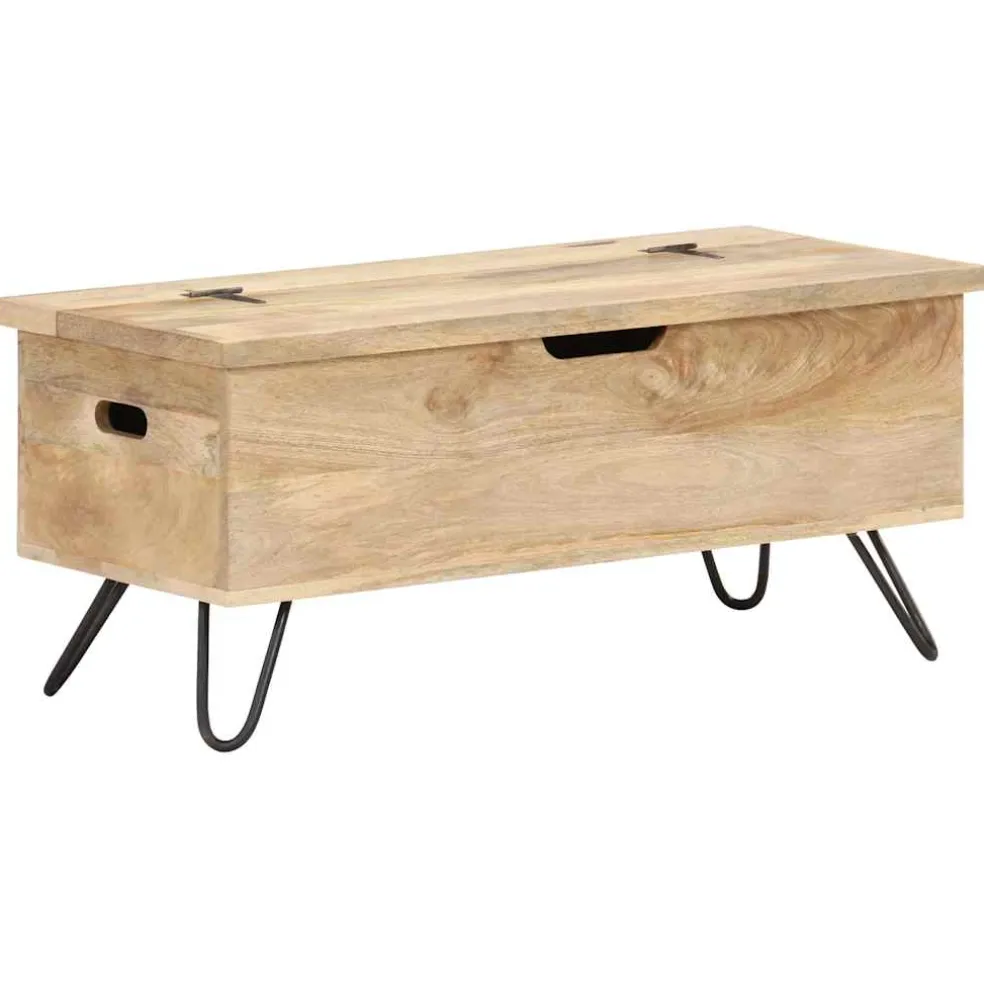 vidaXL Opbergkist 90x40x45 cm massief mangohout
