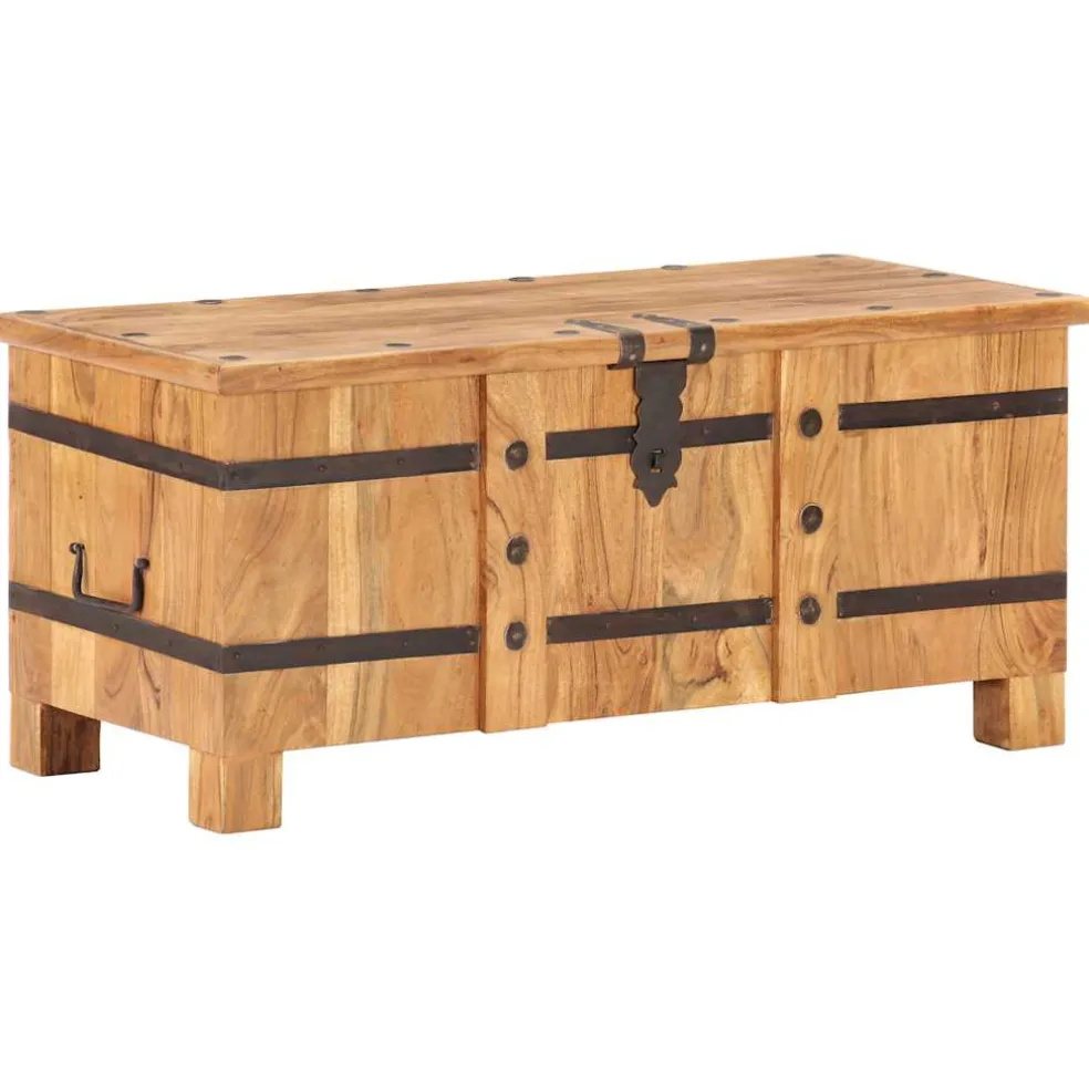 vidaXL Opbergkist 90x40x40 cm massief acaciahout