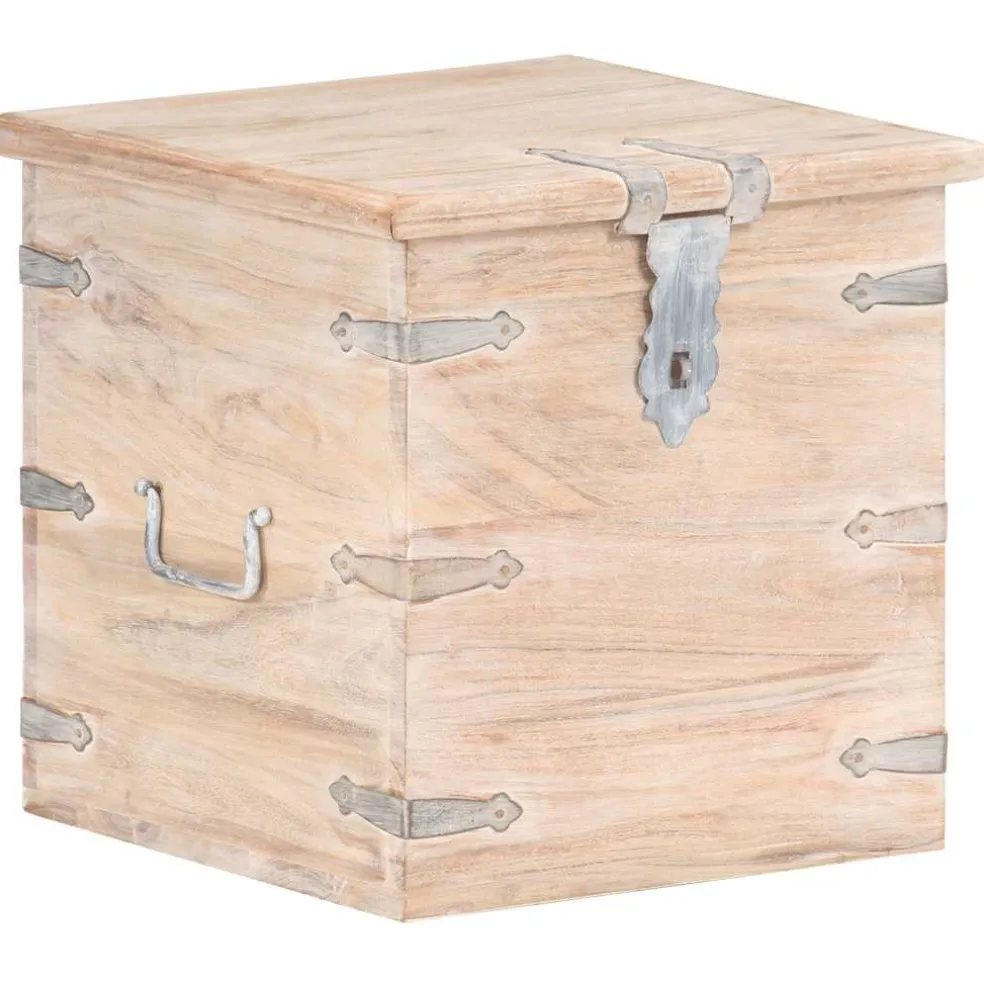 vidaXL Opbergkist 40x40x40 cm massief acaciahout