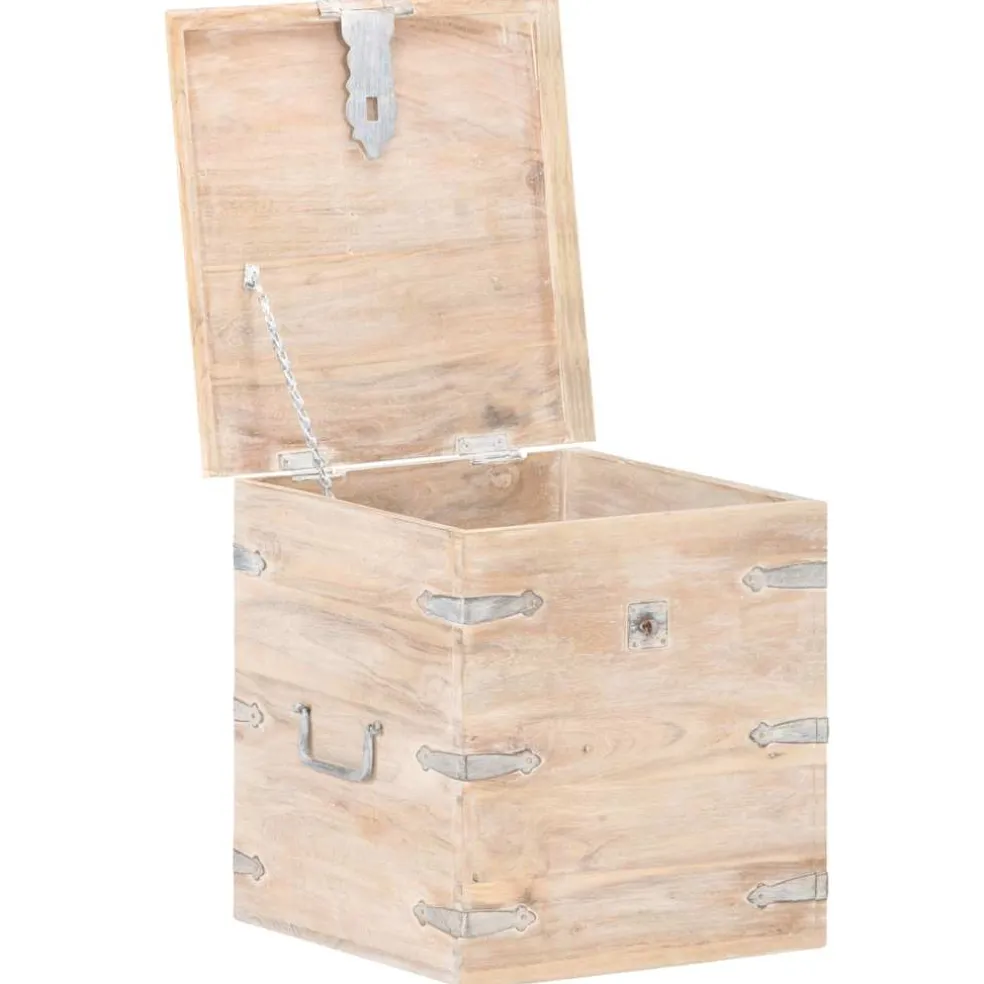 vidaXL Opbergkist 40x40x40 cm massief acaciahout