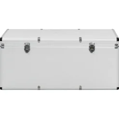 vidaXL Opbergkoffers 3 st aluminium zilverkleurig