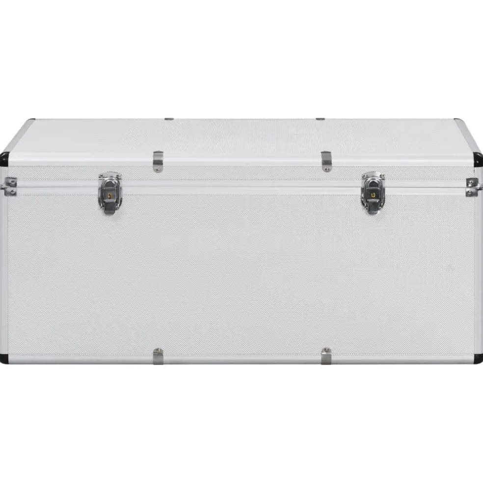 vidaXL Opbergkoffers 3 st aluminium zilverkleurig