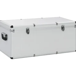 vidaXL Opbergkoffers 3 st aluminium zilverkleurig