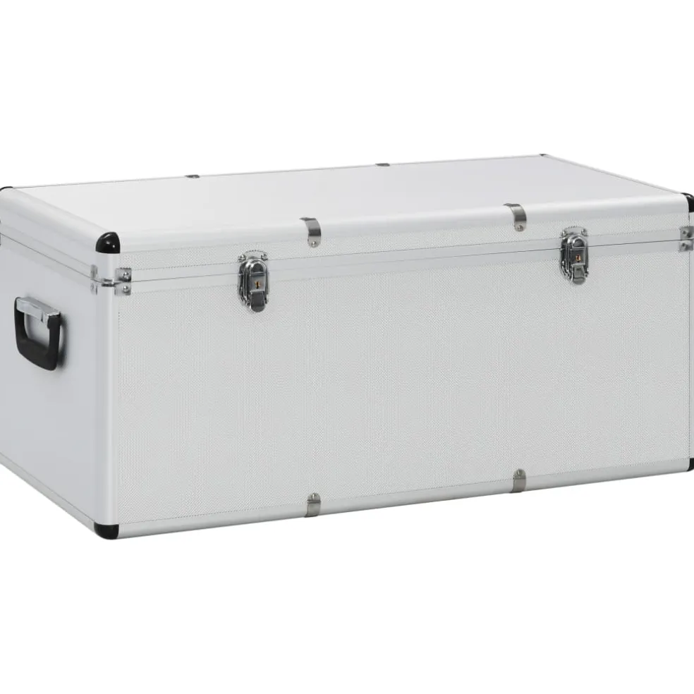 vidaXL Opbergkoffers 3 st aluminium zilverkleurig