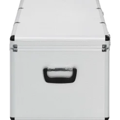 vidaXL Opbergkoffers 3 st aluminium zilverkleurig
