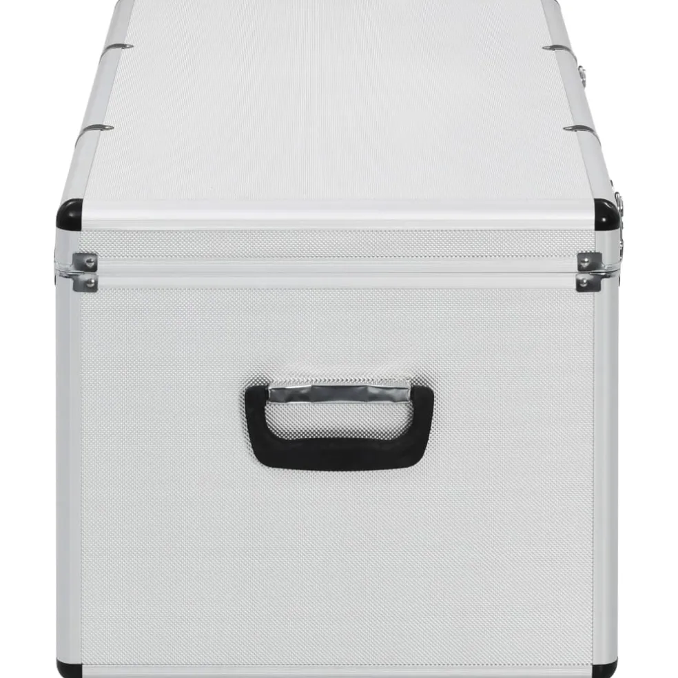 vidaXL Opbergkoffers 3 st aluminium zilverkleurig