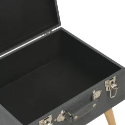 vidaXL Opbergkruk 40 cm stof donkergrijs