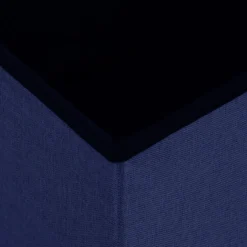 vidaXL Opbergkruk inklapbaar kunstlinnen blauw