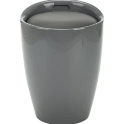 vidaXL Opbergkruk kunstleer grijs
