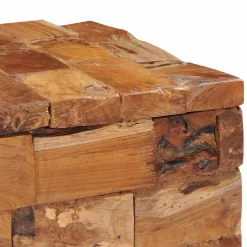 vidaXL Opbergkruk massief teakhout
