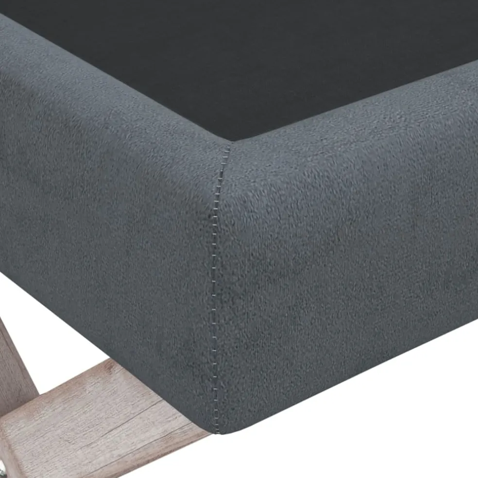 vidaXL Opbergkruk 45x45x49 cm fluweel donkergrijs