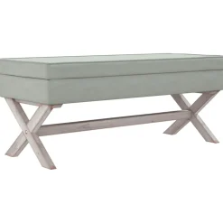 vidaXL Opbergkruk 110x45x49 cm fluweel lichtgrijs