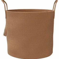 vidaXL Opbergmand Ø 40x35 cm katoen bruin