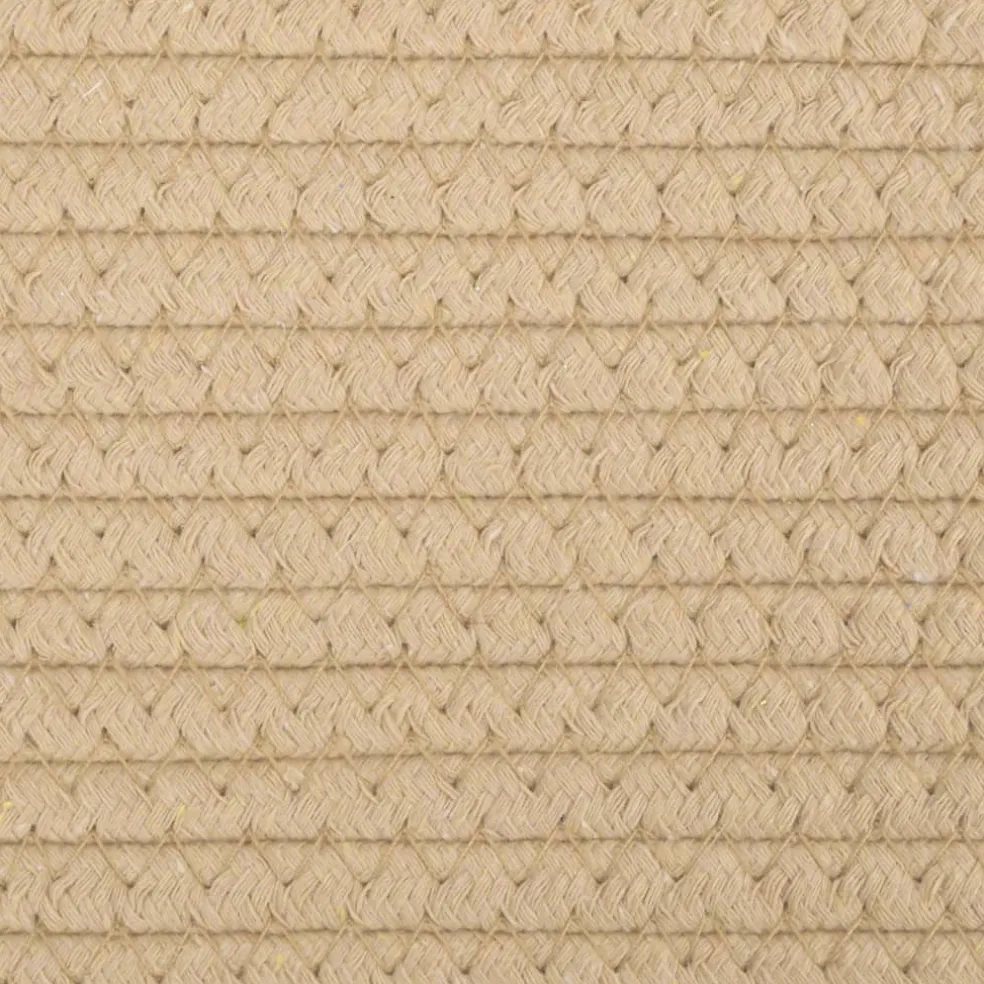 vidaXL Opbergmand Ø 38x46 cm katoen beige en wit