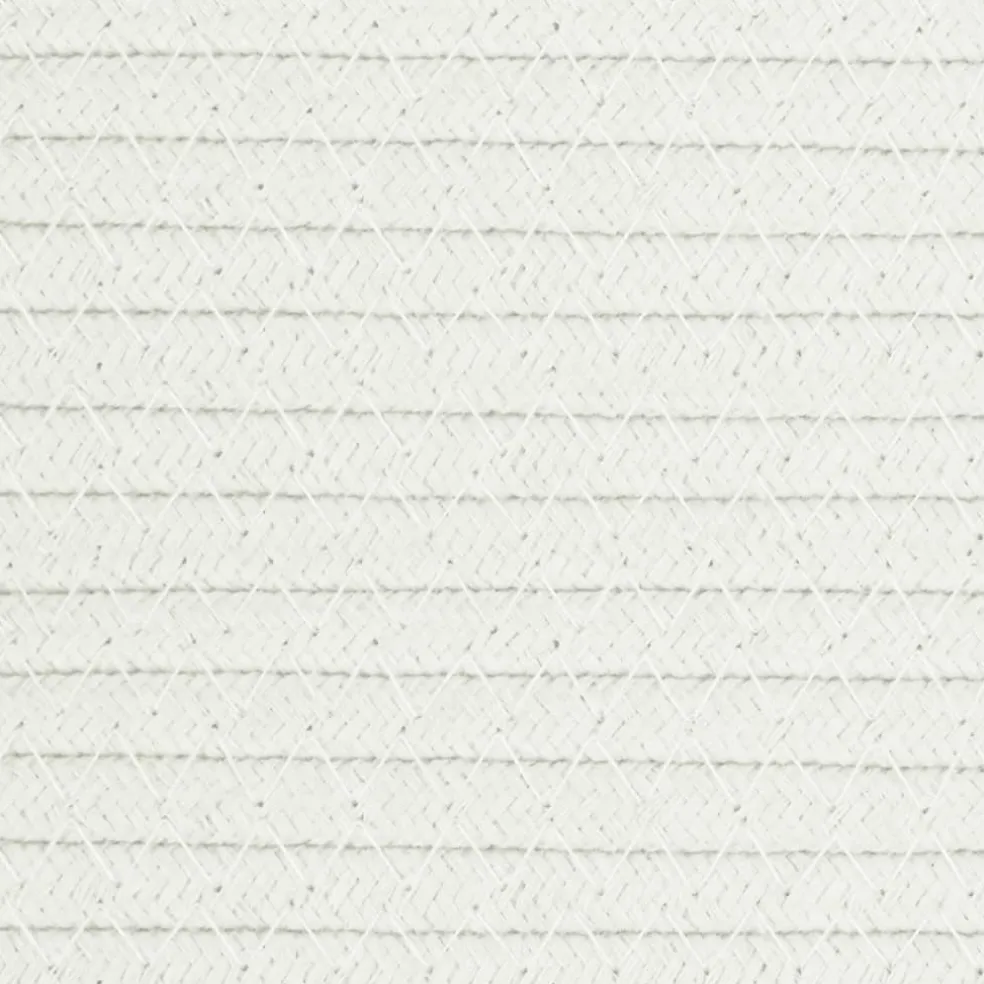 vidaXL Opbergmand Ø 38x46 cm katoen beige en wit