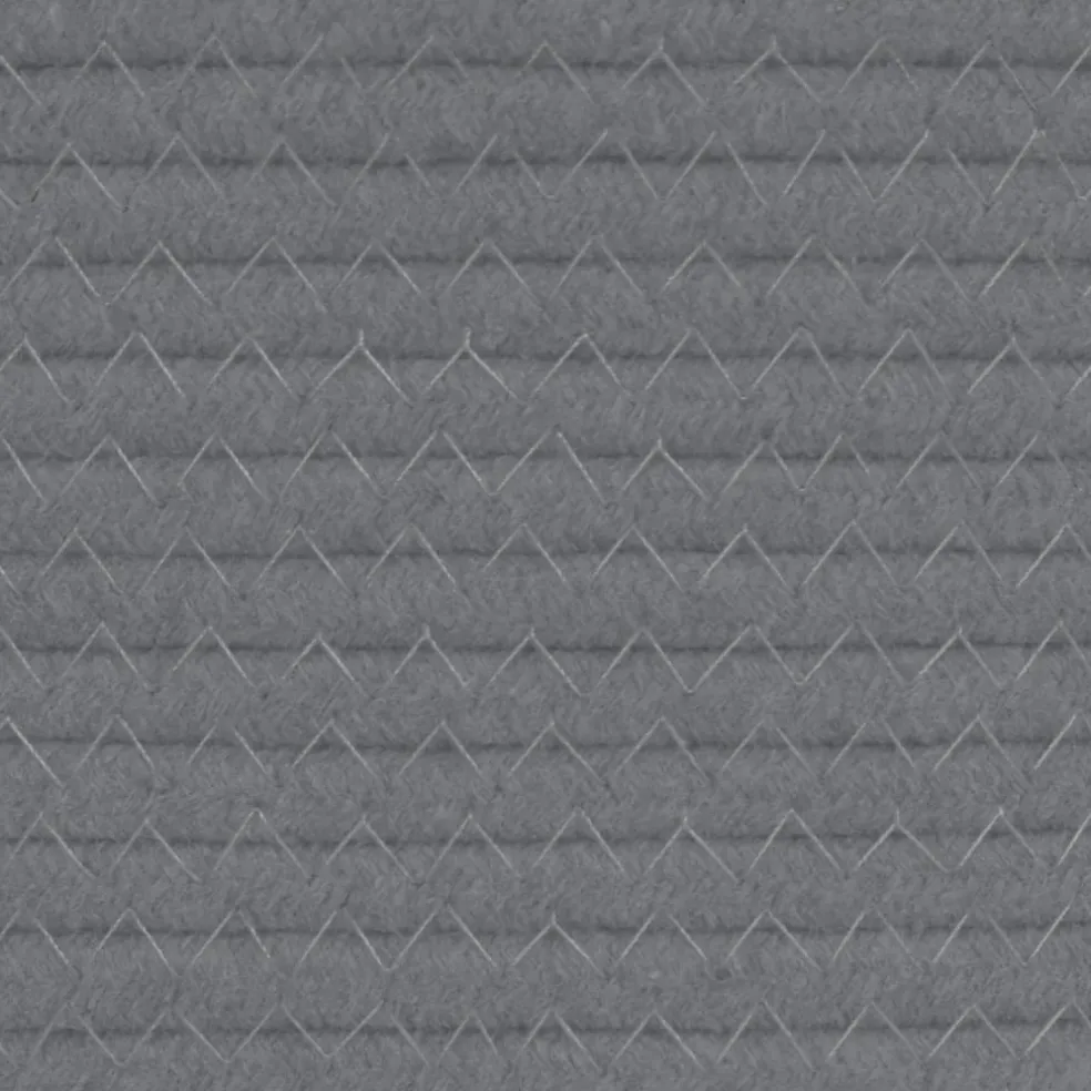vidaXL Opbergmand Ø 38x46 cm katoen grijs en wit