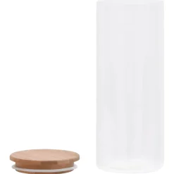 vidaXL Opbergpotten met bamboe deksel 6 st 600 ml glas